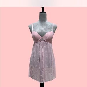 Juicy Couture Pink Chemise with Sweetheart Neckline and Empire Waist